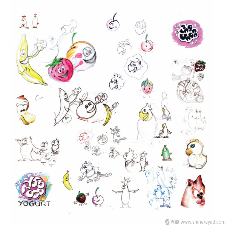 昆蟲卡通玩偶物版 Yogu-Mogu 酸奶包裝設(shè)計(jì)-上海包裝設(shè)計(jì)公司3