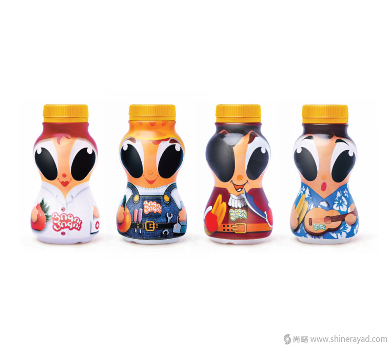 昆蟲卡通玩偶物版 Yogu-Mogu 酸奶包裝設(shè)計(jì)-上海包裝設(shè)計(jì)公司1