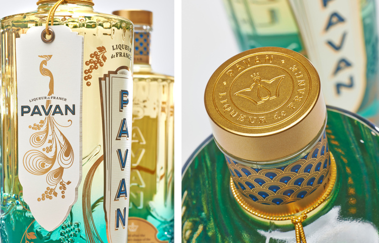 上海包裝設(shè)計公司設(shè)計欣賞：Pavan高端白酒雞尾酒玻璃瓶型設(shè)計與包裝設(shè)計2