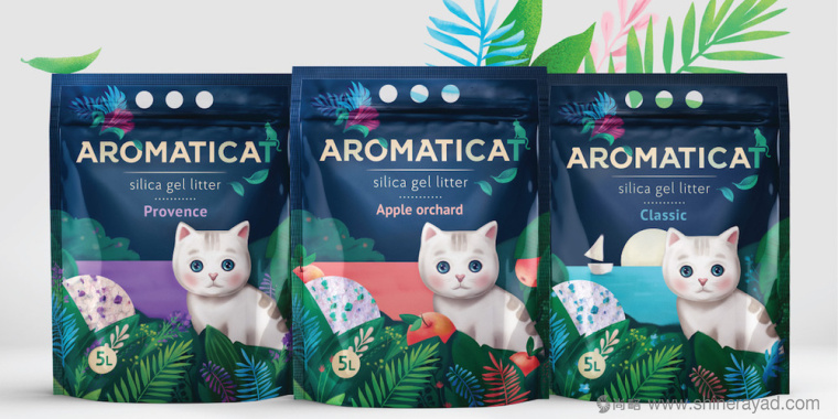 上海包裝設(shè)計(jì)公司設(shè)計(jì)欣賞AROMATICAT寵物貓貓砂包裝設(shè)計(jì)1