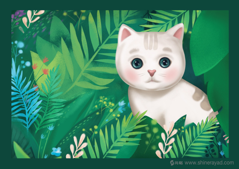 上海包裝設計公司設計欣賞AROMATICAT寵物貓貓砂包裝設計貓咪插畫設計7