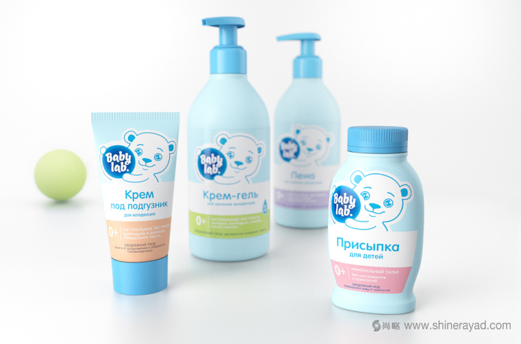 泰迪熊風格 Brandiziac 嬰兒護理護膚產品包裝設計-上海包裝設計公司2 泰迪熊風格 Brandiziac 嬰兒護理護膚產品包裝設計-上海包裝設計公司2