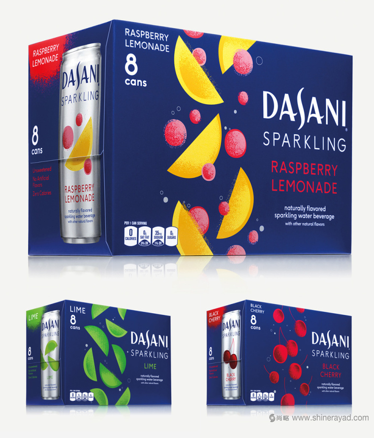 Dasani 達(dá)薩尼無(wú)糖加味水飲料包裝設(shè)計(jì)-上海包裝設(shè)計(jì)公司1