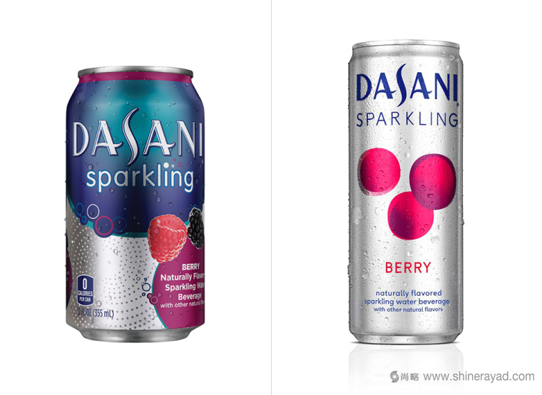 Dasani 達(dá)薩尼無(wú)糖加味水飲料新舊包裝設(shè)計(jì)對(duì)比-上海包裝設(shè)計(jì)公司4