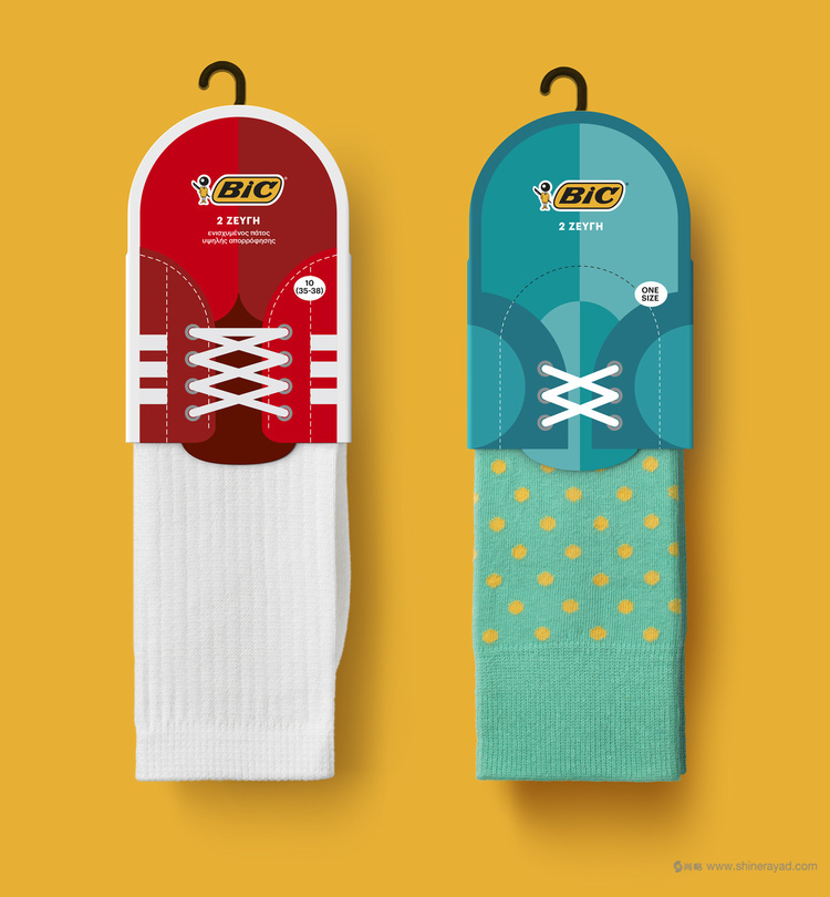 BIC品牌有創(chuàng)意的襪子包裝設(shè)計(jì)-上海包裝設(shè)計(jì)公司設(shè)計(jì)欣賞2
