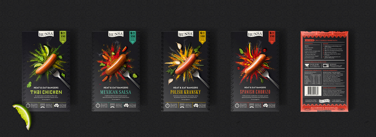 HUNSA供熱及吃香腸包裝設(shè)計(jì)-上海食品包裝設(shè)計(jì)國外佳作欣賞1