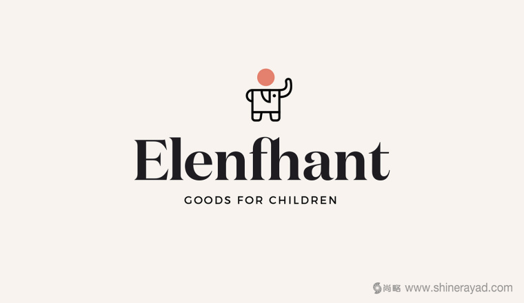 小象風(fēng)格 Elenfhant 兒童在線精品店電商logo設(shè)計(jì)-上海logo設(shè)計(jì)公司2