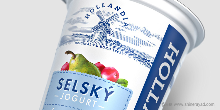 HOLLANDIA 酸奶品牌形象更新設計（logo設計包裝設計）-上海品牌設計公司欣賞1