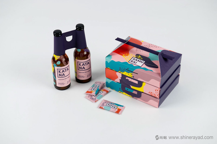 SAMURAI 武士日式餐廳外賣盒子包裝設(shè)計(jì)與啤酒包裝設(shè)計(jì)-上海包裝設(shè)計(jì)公司5