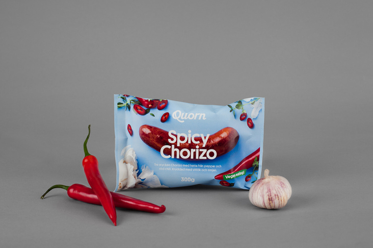 上海食品包裝設計公司設計欣賞：Quorn 素食火腿香腸肉類包裝設計6