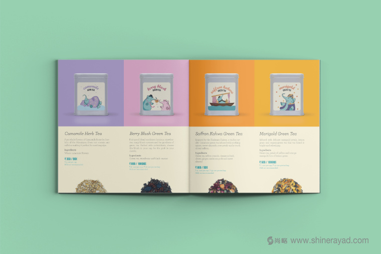 印度 Tea Trunk 茶葉品牌小象吉祥物畫冊(cè)設(shè)計(jì)-上海畫冊(cè)設(shè)計(jì)公司4