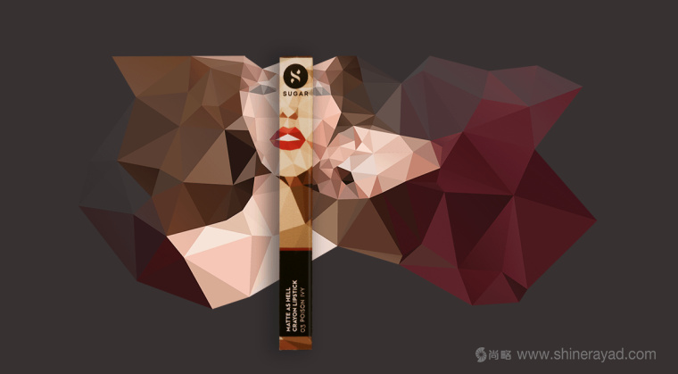Sugar 品牌三角美女插畫美容彩妝化妝品包裝設計-上海包裝設計公司27