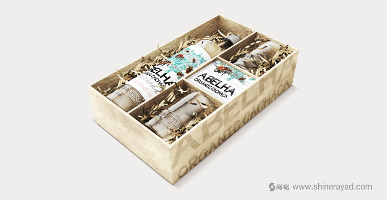 Abelha 有機(jī)甘蔗酒禮盒包裝設(shè)計(jì)蜜蜂插畫設(shè)計(jì)-上海包裝設(shè)計(jì)公司6