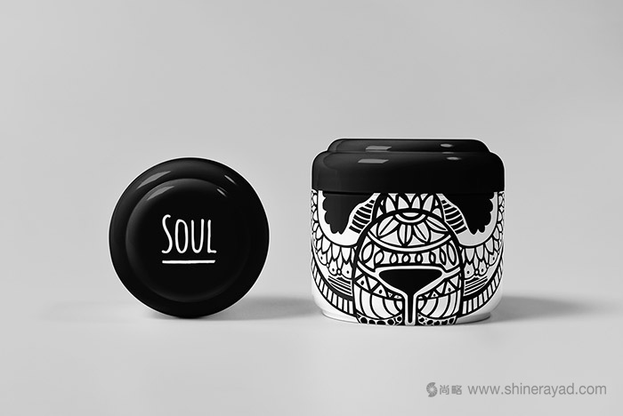 黑白線(xiàn)條插畫(huà)設(shè)計(jì)風(fēng)格靈魂化妝品包裝設(shè)計(jì)-上海包裝設(shè)計(jì)公司3