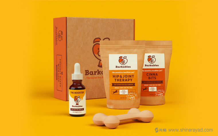 Barkables 寵物狗醫(yī)院機構(gòu)logo設(shè)計寵物狗糧藥品包裝設(shè)計-上海logo設(shè)計包裝設(shè)計公司3