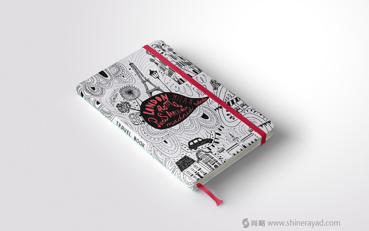 Travel Time 黑白插畫設(shè)計(jì)-上海品牌策劃設(shè)計(jì)公司2