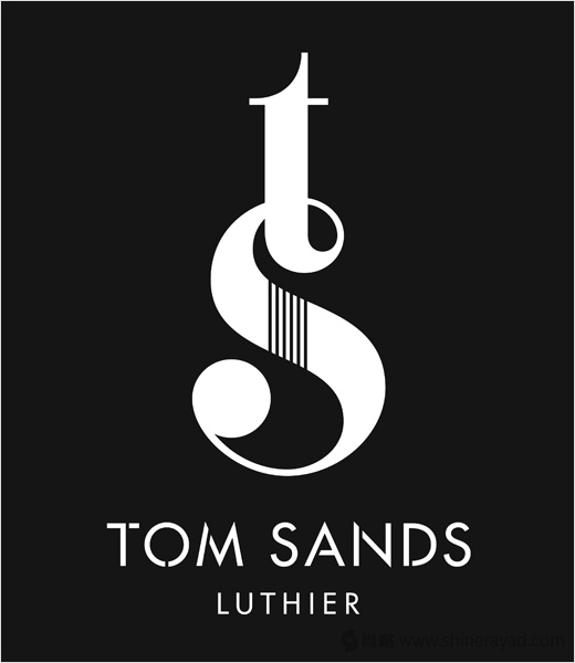 獨立制琴師品牌Tom Sands 吉他logo設計-上海logo設計公司鑒賞2