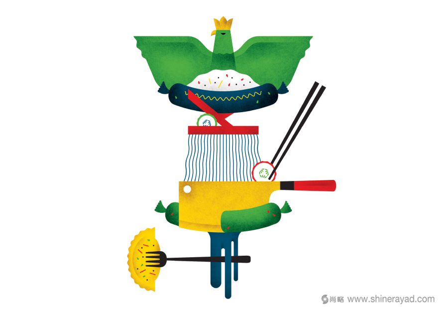 國(guó)外餐飲品牌形象設(shè)計(jì)案例欣賞——Kimski波蘭菜韓國(guó)料理融合菜餐廳餐飲品牌形象設(shè)計(jì)插畫設(shè)計(jì)2 國(guó)外餐飲品牌形象設(shè)計(jì)案例欣賞——Kimski波蘭菜韓國(guó)料理融合菜餐廳餐飲品牌形象設(shè)計(jì)插畫設(shè)計(jì)2