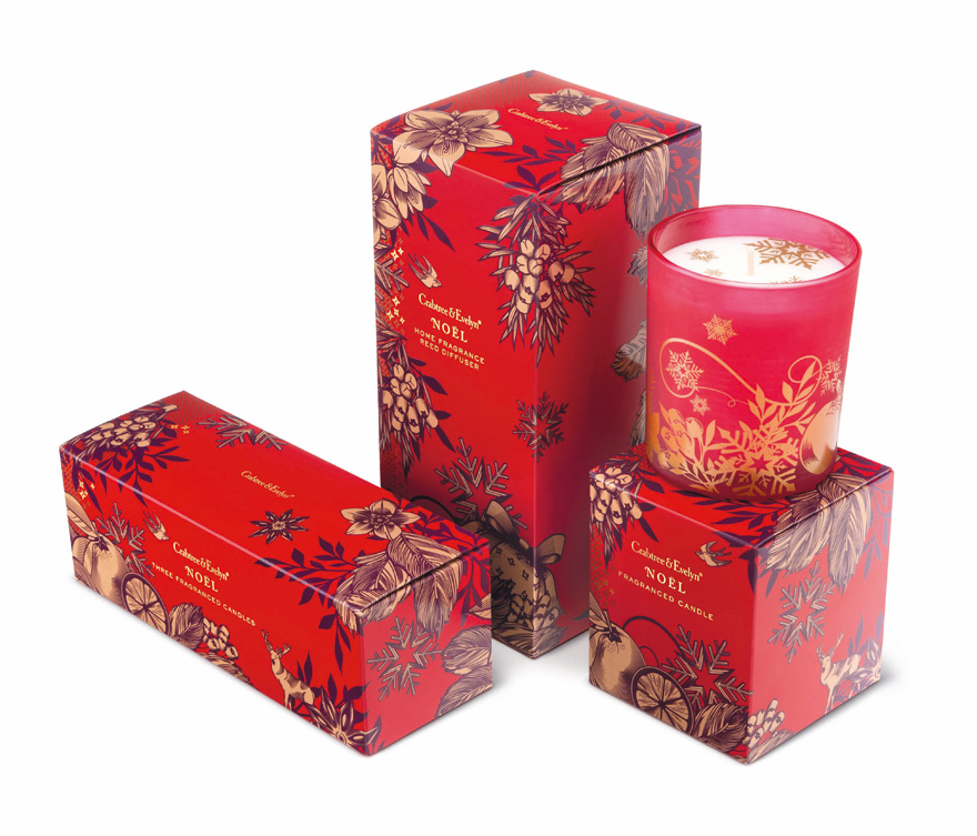 Noel Candle 蠟燭包裝設(shè)計(jì)植物插畫設(shè)計(jì)紅色裝--上海包裝設(shè)計(jì)公司-上海品牌設(shè)計(jì)公司1