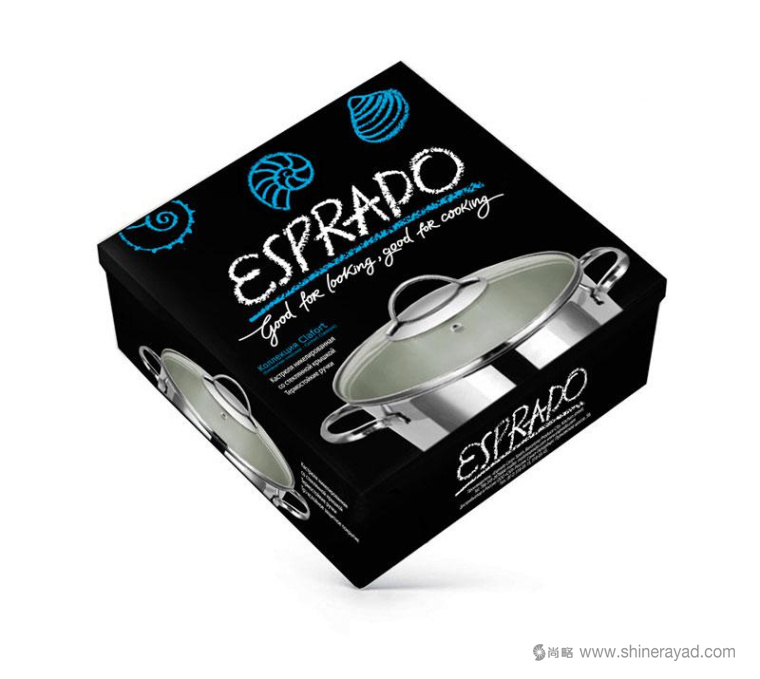 上海包裝設(shè)計公司設(shè)計欣賞：Esprado廚房用具廚具鍋具包裝設(shè)計1