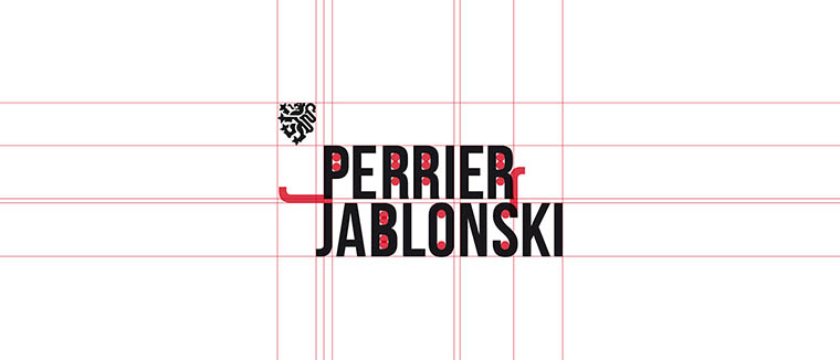 Perrier Jablonski 戰(zhàn)略營銷咨詢公司企業(yè)形象設(shè)計-logo設(shè)計標(biāo)準(zhǔn)化制圖