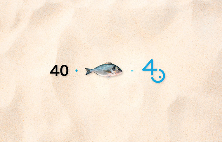 Restinga餐廳40周年魚形餐飲標(biāo)志設(shè)計(jì)-上海標(biāo)志設(shè)計(jì)公司