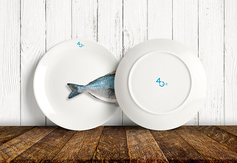 Restinga餐廳40周年魚形餐飲標(biāo)志設(shè)計(jì)-上海標(biāo)志設(shè)計(jì)公司