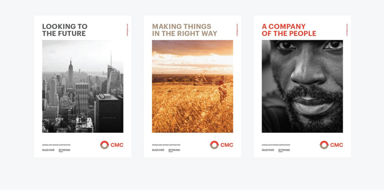 協(xié)調(diào)色風(fēng)格CMC 礦業(yè)公司企業(yè)VIS視覺識(shí)別系統(tǒng)-平面海報(bào)設(shè)計(jì)