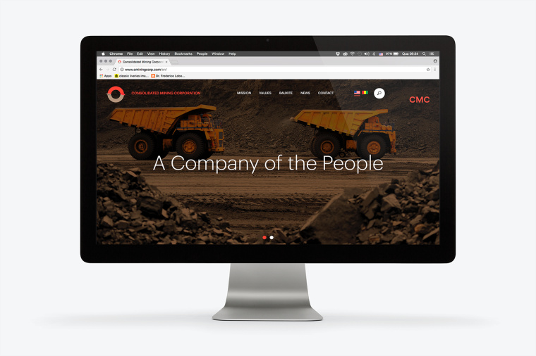 協(xié)調(diào)色風(fēng)格CMC 礦業(yè)公司企業(yè)VIS視覺識(shí)別系統(tǒng)-網(wǎng)站設(shè)計(jì)