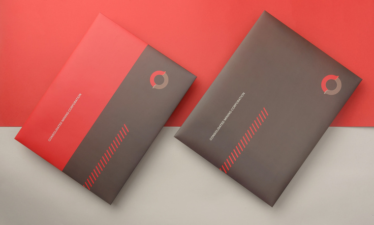 協(xié)調(diào)色風(fēng)格CMC 礦業(yè)公司企業(yè)VIS視覺識(shí)別系統(tǒng)-VI設(shè)計(jì)-文件紙袋設(shè)計(jì)