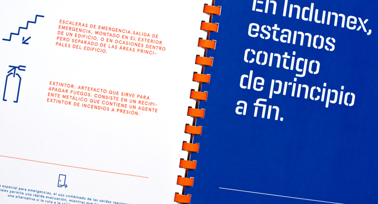 強烈的對比色品牌視覺案例——Indumex-五金店品牌視覺VI設計