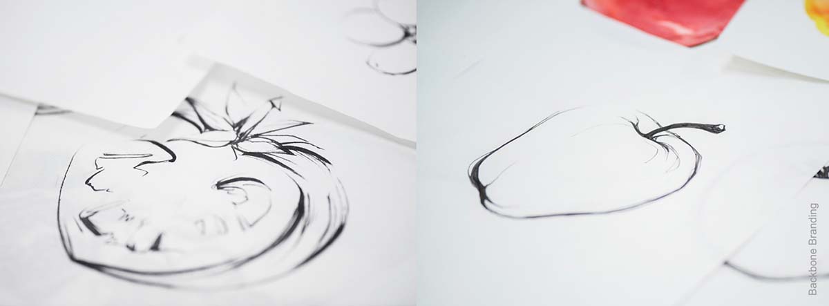 被咬了一口的Yan天然健康有機(jī)果汁飲料產(chǎn)品包裝設(shè)計瓶型設(shè)計