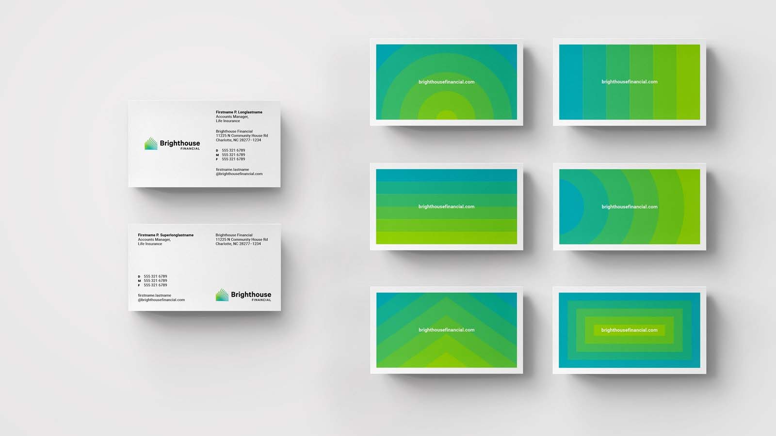 活力與樂觀的BRIGHTHOUSE 金融公司品牌全案視覺形象VI設(shè)計(jì)-名片設(shè)計(jì)