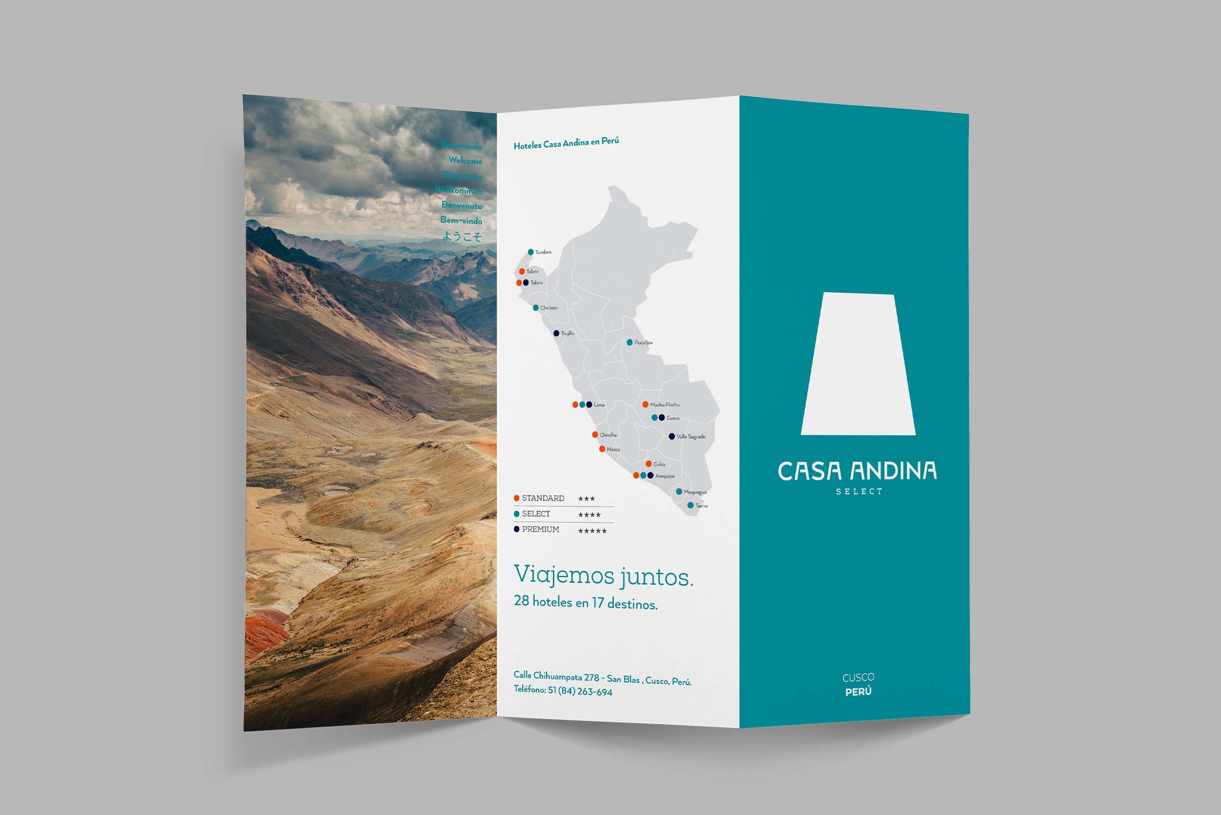 簡(jiǎn)約幾何圖形標(biāo)志及vi設(shè)計(jì)-Casa Andina旅游文化產(chǎn)業(yè)新品牌形象設(shè)計(jì)