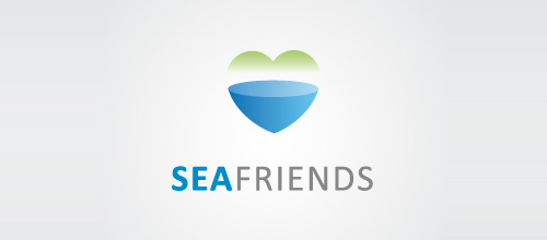 表達(dá)愛情愛心的心形logo設(shè)計-海朋友