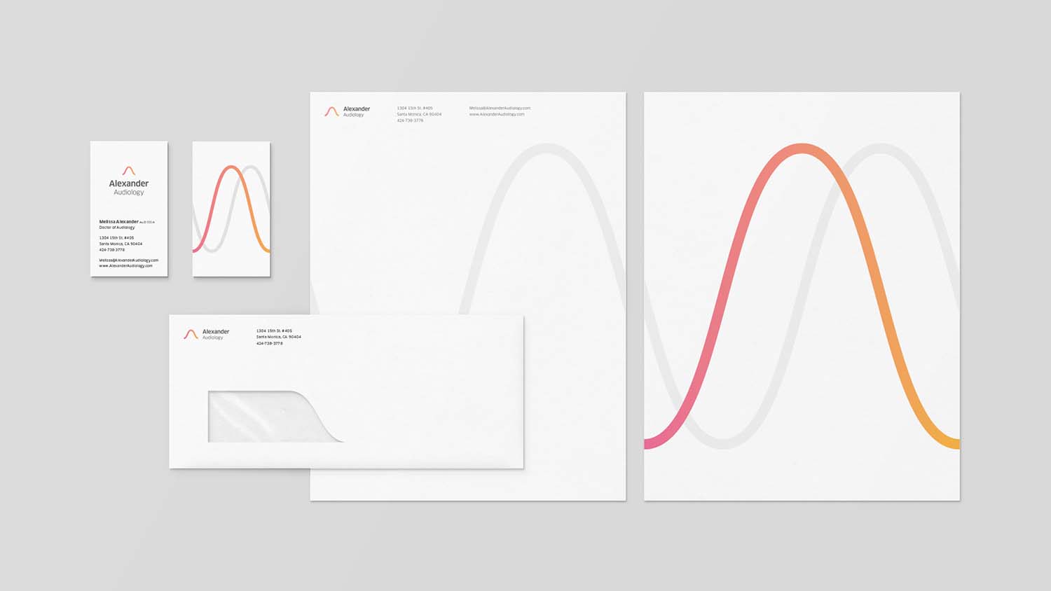 Alexander 聽力訓練醫(yī)療機構(gòu)品牌VI設(shè)計-極致簡潔線性設(shè)計