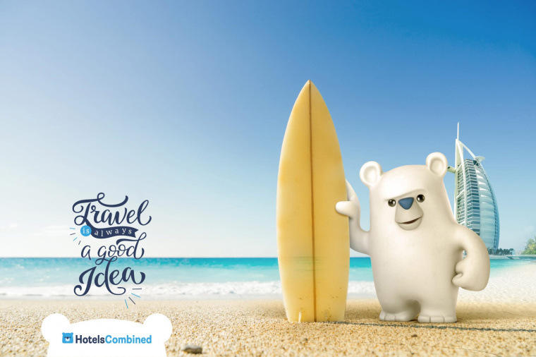 HotelsCombined酒店搜索引擎“旅行總是一個(gè)好主意”旅游平面創(chuàng)意廣告賞析