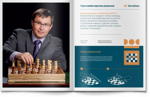 ExpoBank俄羅斯銀行年度報告（年報）畫冊設(shè)計“團(tuán)隊篇”