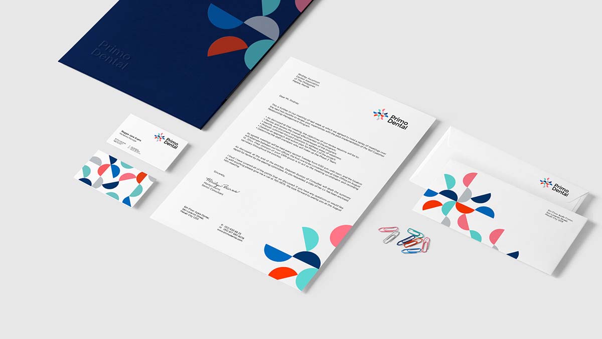 傳達(dá)微笑理念的Primo Dental牙科牙醫(yī)連鎖機(jī)構(gòu)logo設(shè)計(jì)品牌VI形象設(shè)計(jì)