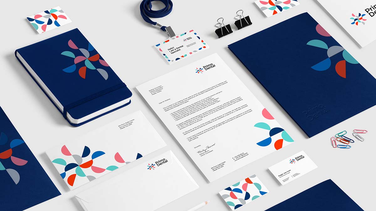 傳達(dá)微笑理念的Primo Dental牙科牙醫(yī)連鎖機(jī)構(gòu)logo設(shè)計(jì)品牌VI形象設(shè)計(jì)