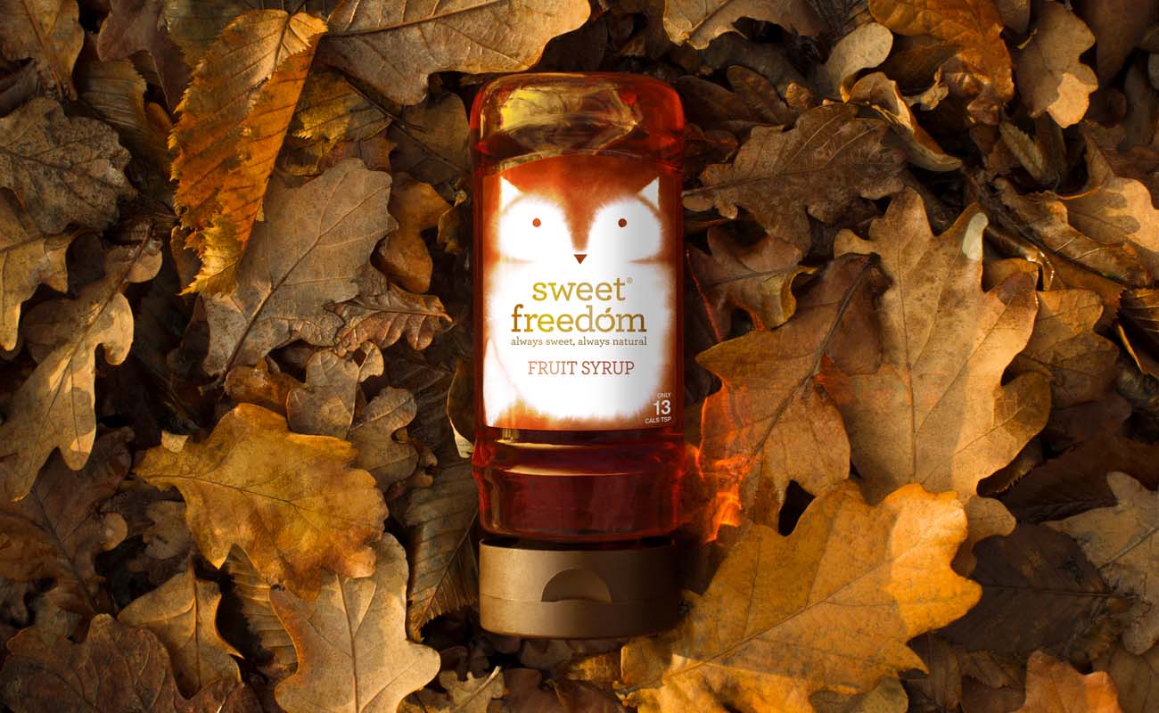 甜蜜的自由天然水果糖漿包裝設(shè)計(jì)，利用動(dòng)物表現(xiàn)產(chǎn)品適合糖尿病患者的特性