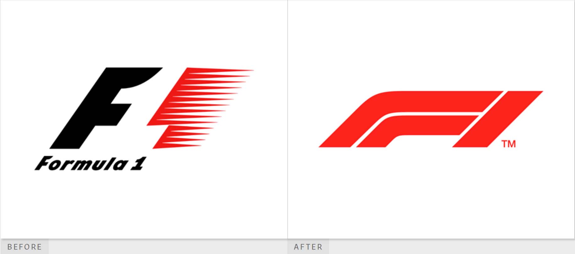 F1更換新標(biāo)志，新標(biāo)志設(shè)計展現(xiàn)賽車場彎道形象