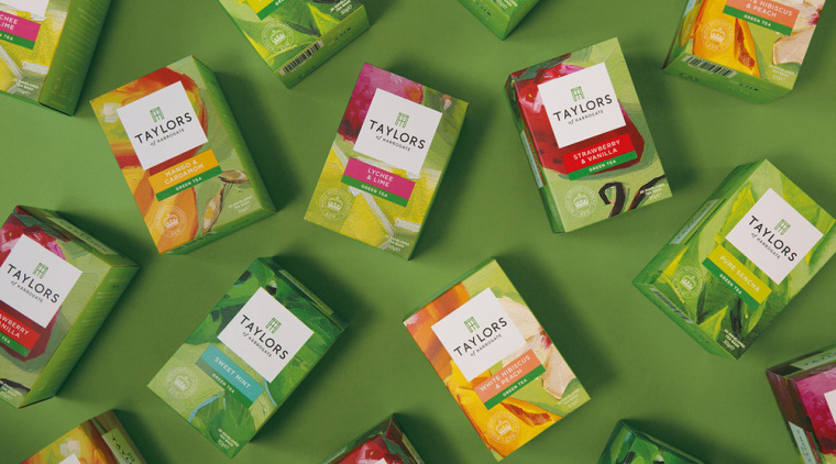 藝術家大衛(wèi)·貝茨的綠茶包裝設計作品