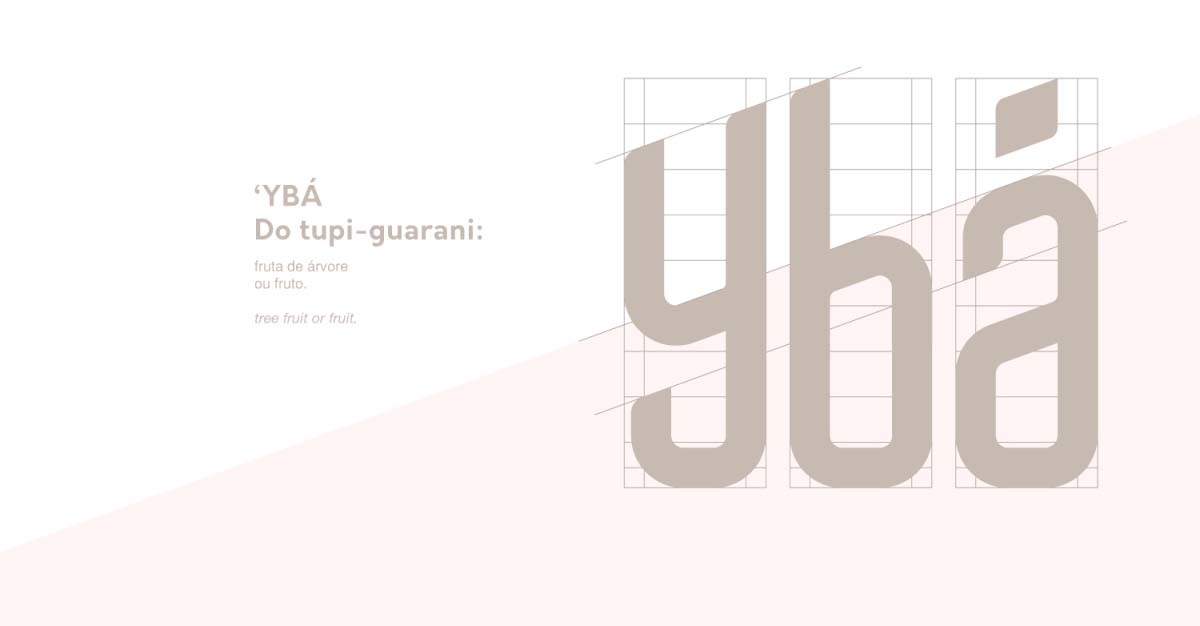 引用神話色彩和水果結(jié)合的Ybá冰茶品牌包裝logo設(shè)計(jì)