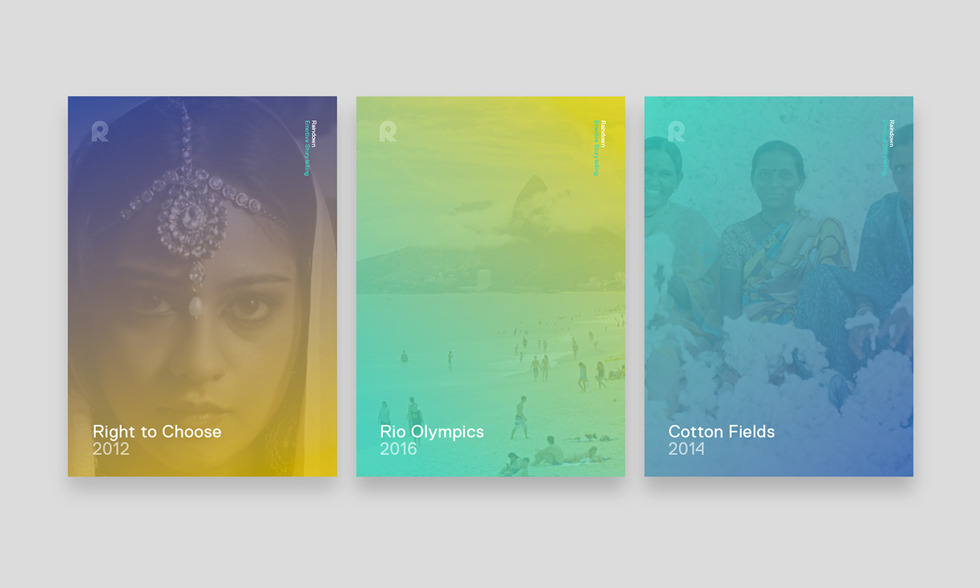 Raindown電影工作室標(biāo)志設(shè)計品牌形象設(shè)計