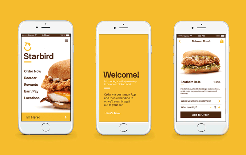 Starbird 炸雞快餐餐廳點(diǎn)餐APP設(shè)計(jì)-上海品牌設(shè)計(jì)公司 Starbird 炸雞快餐餐廳點(diǎn)餐APP設(shè)計(jì)-上海品牌設(shè)計(jì)公司