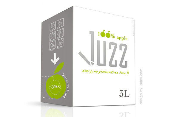 Juzz 有機蘋果果汁包裝設計-上海包裝設計公司