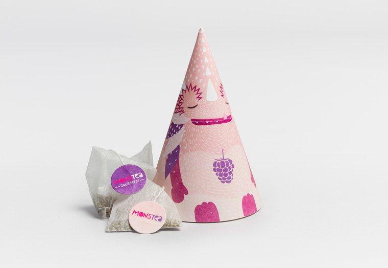 冰淇淋蛋筒造型兒童茶葉創(chuàng)意包裝設計-上海包裝設計公司設計欣賞