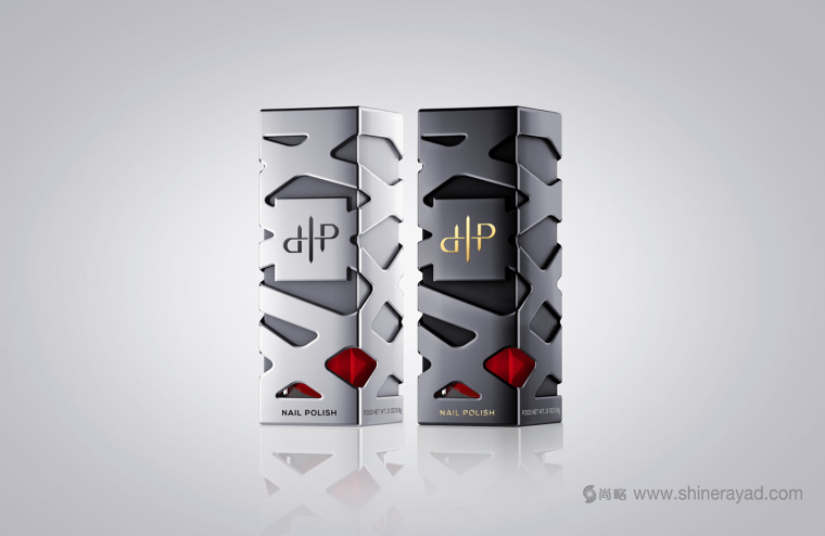 LaPierre 指甲油品牌浮雕鏤空風格包裝設計-上海包裝設計公司