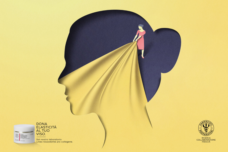 Farmacisti Preparatori美容保健產(chǎn)品平面廣告創(chuàng)意“年輕篇”-臉部 Farmacisti Preparatori美容保健產(chǎn)品平面廣告創(chuàng)意“年輕篇”-臉部